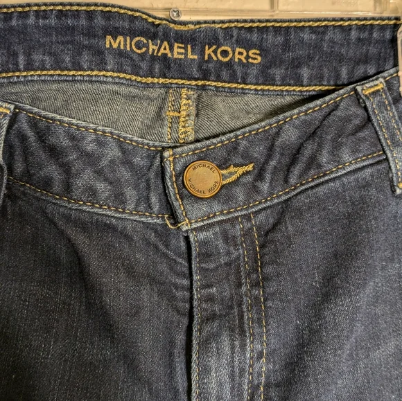 Michael Kors Blue Straight Denim Jeans Size 10R Boot Cut - Picture 5 of 9